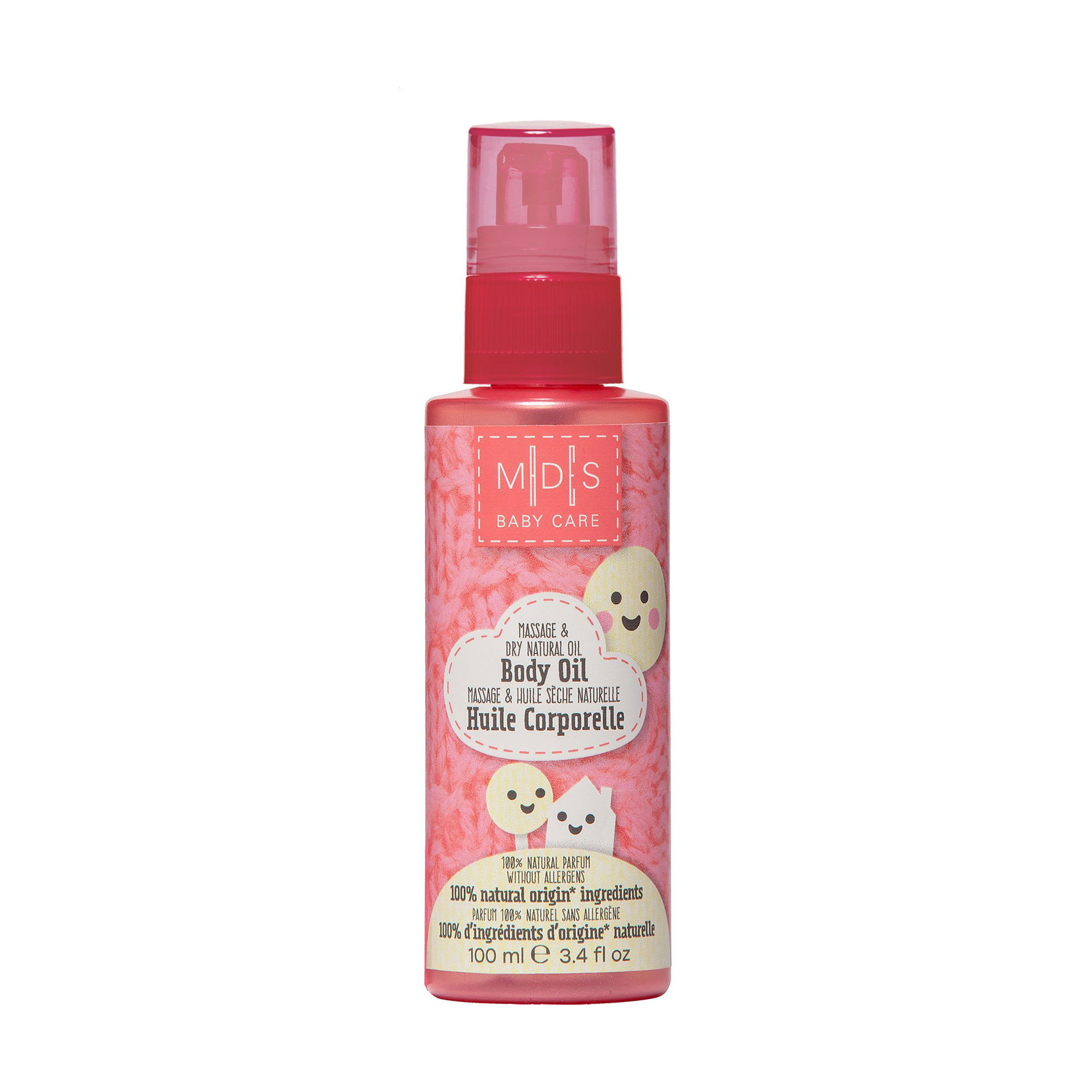 Дитяча суха масажна олія Mades Cosmetics Baby Care Body Oil, 100 мл